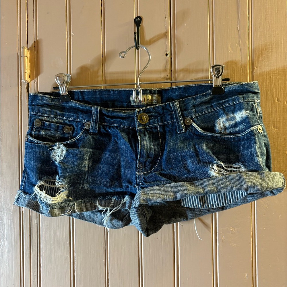 YMI Jeans Distressed Denim Mini Shorts